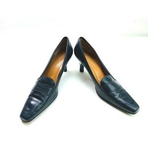 Bene Trovato Blue Leather Classic Pumps  Size 6.5M